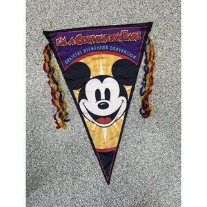 Disneyana Convention 90’s Large Flag Pennant Banner Prop 27”x 39” Conventionear